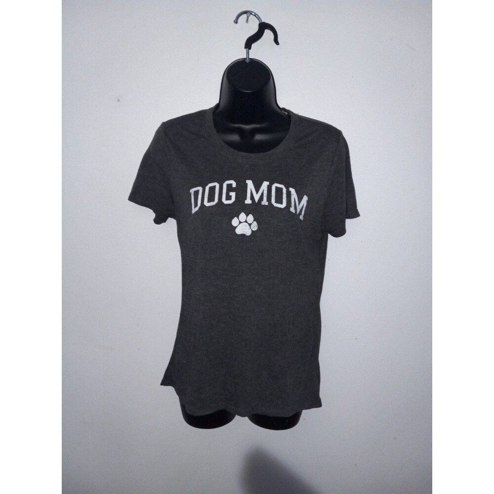 Gray Modern Lux Dog Mom T-shirt